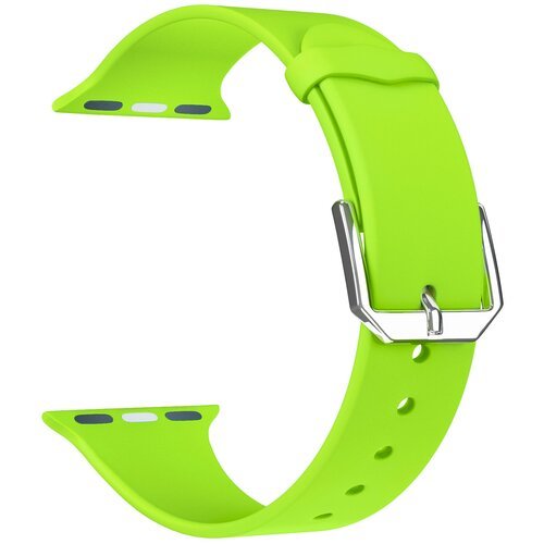 Lyambda Силиконовый ремешок Alcor для Apple Watch 42/44/45 mm, green