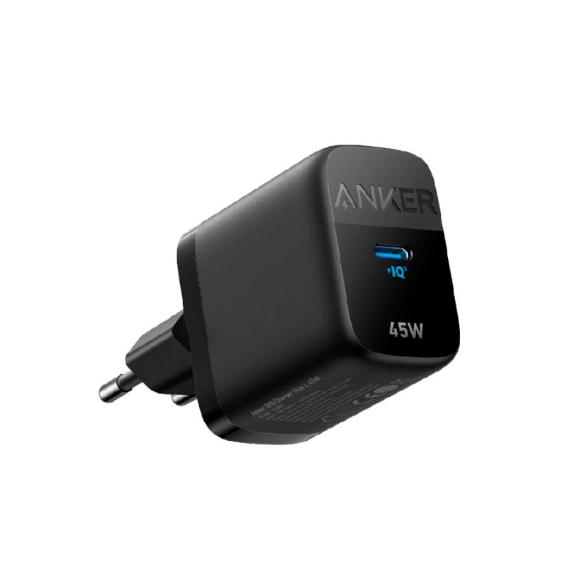 Сетевое зарядное устройство для Samsung компактное Anker 313 45Вт A2643 USB-C черный EAC