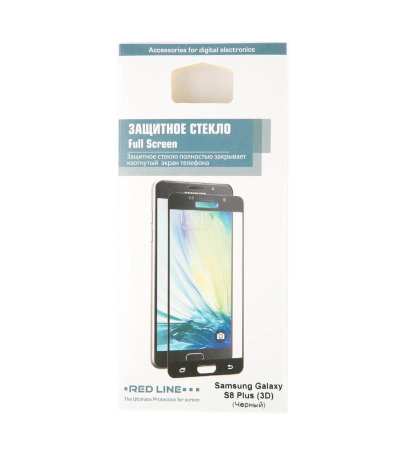 Защитное стекло Red Line для Samsung Galaxy S8 Plus Full Screen 3D Tempered Glass Black (УТ000010821)