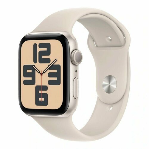 Apple Умные часы Apple Watch SE 44мм (2023) (44mm, Сияющая звезда M/L, M/L)