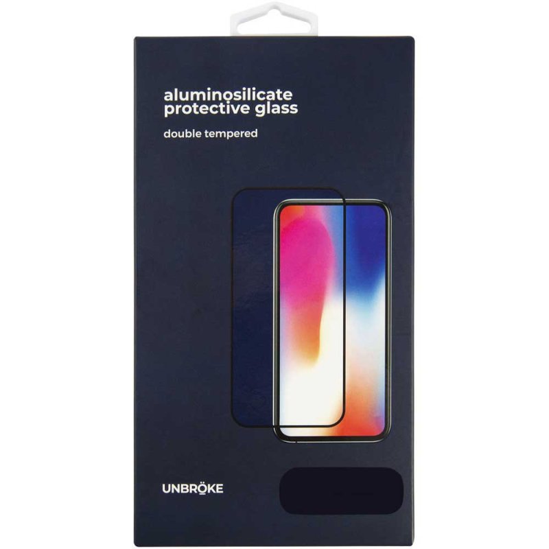 Защитное стекло UNBROKE для Xiaomi Poco M4 Pro 5G, Full Glue, черная рамка