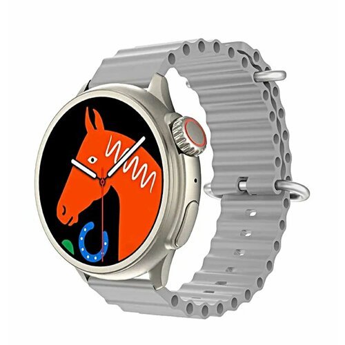 Cмарт часы HW 3 ULTRA MAX PREMIUM Series Smart Watch iPS Display, iOS, Android, Bluetooth звонки, Уведомления, Серебристые