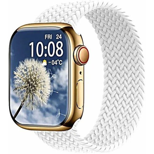Умные часы HW9 PRO MAX Smart Watch AMOLED 2.2, iOS, Android, 3 Ремешка, Голосовой помощник, Bluetooth, Золотистый