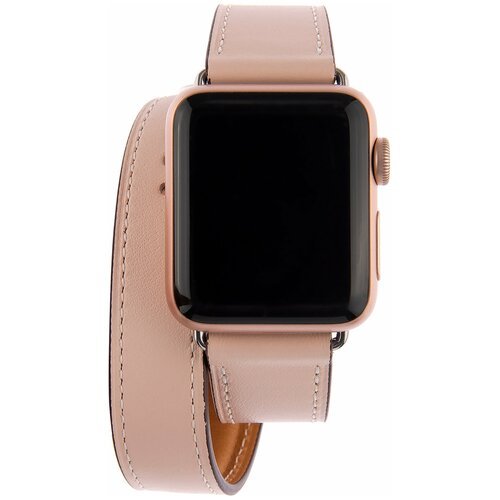 Ремешок STYLISH для Apple Watch 38mm&40mm, натуральная кожа, светло-розовый