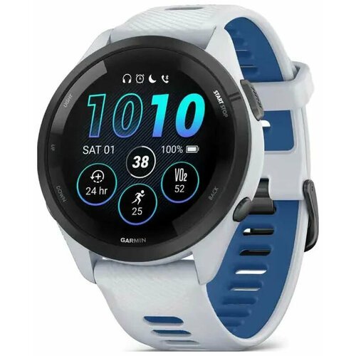 Часы Garmin Forerunner 265 MUSIC, WHITESTONE/TIDAL BLUE