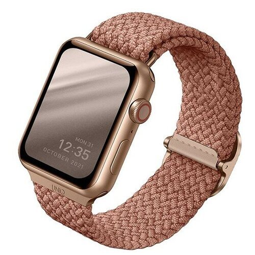 Ремешок Uniq ASPEN Strap Braided для Apple Watch All 42-44-45 мм, розовый