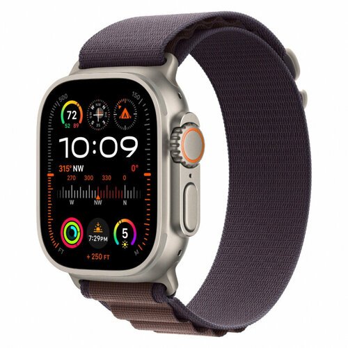 Apple Watch Ultra 2, 49, Titanium, Alpine Loop, Indigo