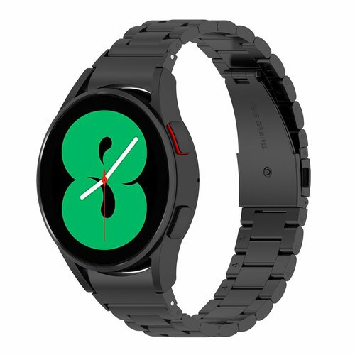 Металлический нержавеющий ремешок для Samsung Galaxy Watch 4/5/6, черный