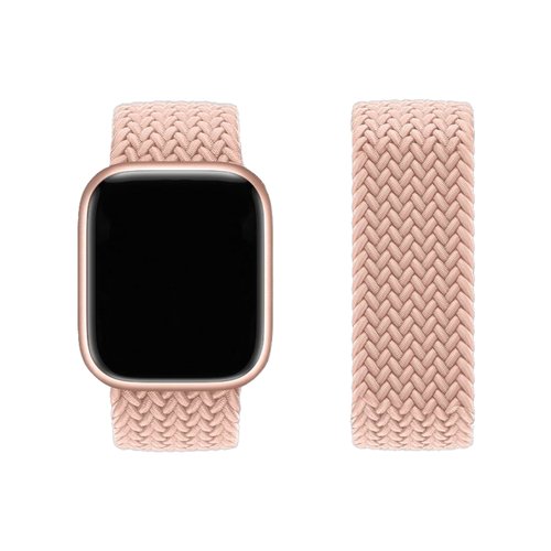 Нейлоновый браслет для Apple Watch 42 44 45 49 мм, S 145 mm, светло-розовый