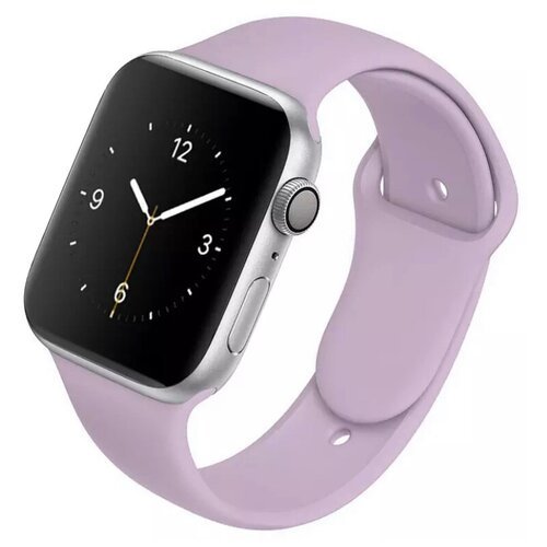 Силиконовый ремешок для Apple Watch 42/44/45 mm, пурпурный, размер s/m