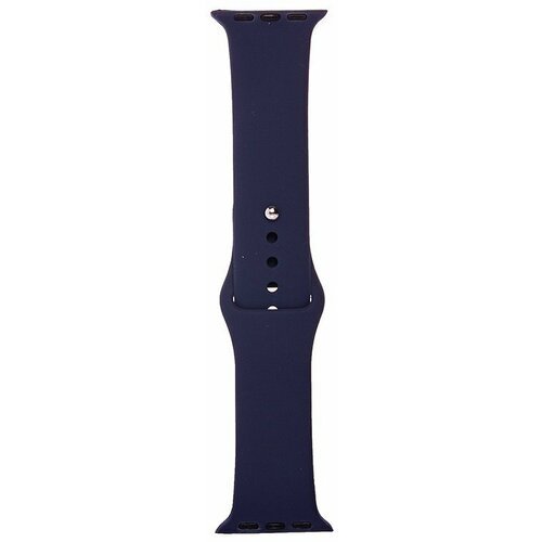 Силиконовый ремешок для Apple Watch (Эпл Вотч) 42/44/45мм / Эластичный спортивный браслет для умных смарт-часов / размер браслета L , темно-синий (L)