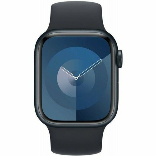 APPLE Смарт-часы Apple Watch Series 9 A2978 41мм OLED корп. темная ночь Solo Loop рем. темная ночь разм. брасл:130-200мм (MR9L3LL/A) MR9L3LL/A