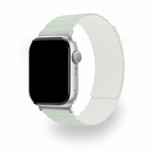 Ремешок uBear Mode для Apple Watch (38, 40, 41 мм), силиконовый, цвет шалфей/бежевый