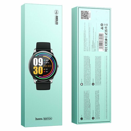 Смарт-часы Hoco Y10 AMOLED Smart sports watch - Black