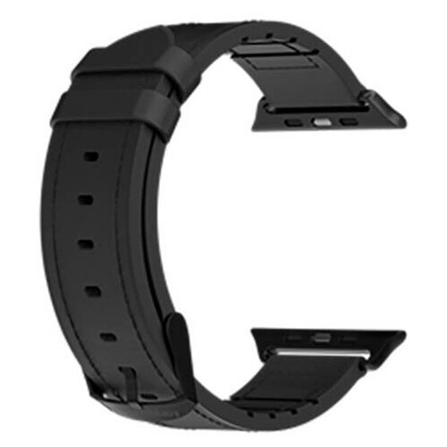 Аксессуар Ремешок SwitchEasy для APPLE Watch 38-40-41mm Hybrid Leather-Silicone Black GS-107-185-274-11