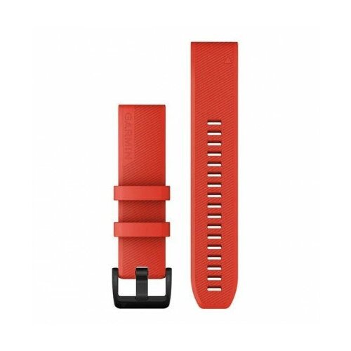 Аксессуары для спортивных навигаторов Garmin Garmin Ремешок сменный QuickFit 22 мм (силикон) красный с черной застежкой