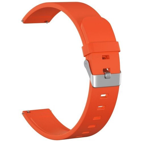 Ремешок силиконовый GSMIN Elate 20 для Fitbit Versa (Оранжевый)