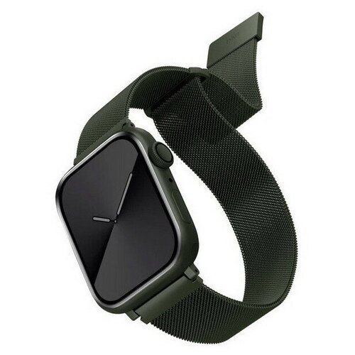 Ремешок Uniq Dante Strap Mesh Steel для Apple Watch 41/40/38 мм, зеленый (Green) (41MM-DANGRN)