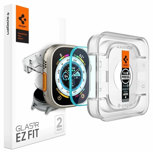 Защитное стекло SPIGEN для Apple Watch Ultra (49 mm) - GLAS.tR EZ Fit Прозрачный 1 шт AGL05556