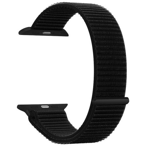 Ремешок Deppa Band Nylon для Apple Watch 38/40 mm, нейлоновый, черный