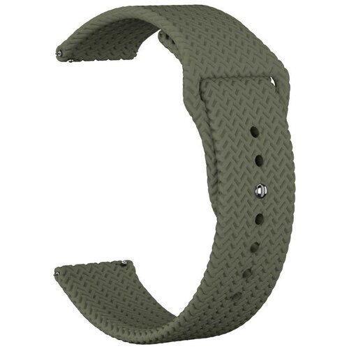Ремешок силиконовый GSMIN Tread 20 для Honor Magic Watch 2 42мм (Зеленый)